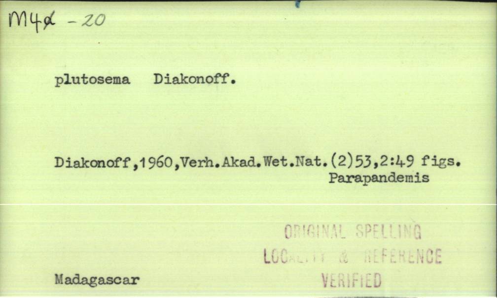front of card